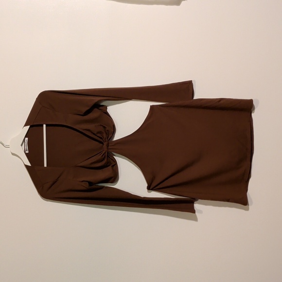 REFORMATION hale dress in brown - size medium - Picture 3 of 10